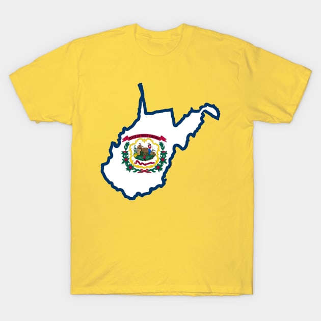 West Virginia Flag T-Shirt by DarkwingDave